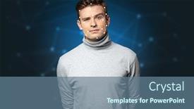  Presentation with face recognition security - Amazing presentation having face recognition with mesh cyber backdrop and a ocean colored foreground