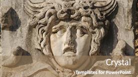  Presentation with turkey - Theme featuring face relief from ephesus turkey background and a  colored foreground