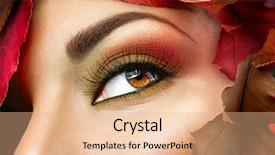  Presentation with skin color - Theme featuring face skin autumn warm color background and a coral colored foreground