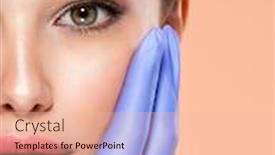  Presentation with skin doctor - Audience pleasing PPT theme consisting of face-skin-check-before-plastic backdrop and a lemonade colored foreground