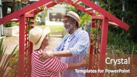  Presentation with face search at large scale - Cool new presentation theme with face to face by metallic backdrop and a red colored foreground