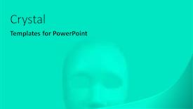  Presentation with shape - Beautiful PPT layouts featuring face-trendy-conceptual-photo-shape backdrop and a light gray colored foreground