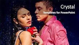  Presentation with under water - Theme having  background and a  colored foreground