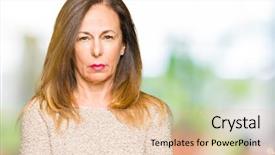  Presentation with negative - PPT theme having face with crossed arms negative background and a  colored foreground