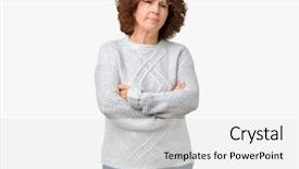  Presentation with negative - Presentation with face with crossed arms negative background and a white colored foreground