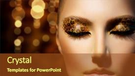  Presentation with leopard cat - Beautiful PPT theme featuring young beautiful fair-haired girl in large knited scarf and christmas reindeer antlers smiling eating striped lollypop over grey background copy space backdrop and a gray colored foreground