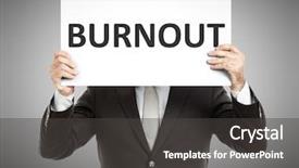  Presentation with burnout - Beautiful presentation featuring face with the text burnout backdrop and a dark gray colored foreground