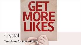  Presentation with skin care natural yellow and white - Theme consisting of facebook - get more likes card isolated background and a lemonade colored foreground