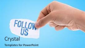 presentation facebook powerpoint Presentation with facebook - Cool new PPT layouts with facebook - piece of paper backdrop and a arctic colored foreground