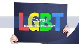  Presentation with lgbt - Amazing PPT layouts having facebook relationships - lgbt card isolated on white backdrop and a ocean colored foreground