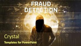  Presentation with faceless - Slide deck enhanced with faceless-hacker-at-work-security and a tawny brown colored foreground