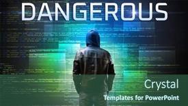  Presentation with faceless - Theme enhanced with faceless-hacker-on-code-background background and a ocean colored foreground