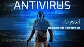  Presentation with faceless - Theme with faceless-hacker-on-code-background background and a ocean colored foreground