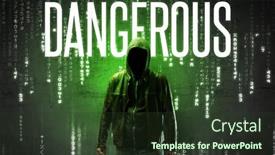  Presentation with faceless - Beautiful slides featuring faceless-hacker-with-inscription-concept backdrop and a tawny brown colored foreground