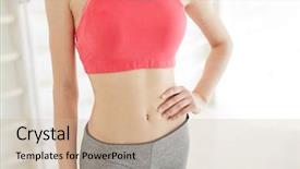  Presentation with faceless - Audience pleasing presentation consisting of faceless shot of skinny fit backdrop and a  colored foreground