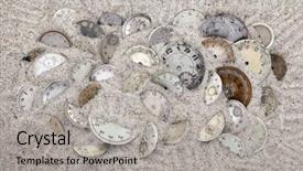  Presentation with human face set of faces - Presentation theme consisting of faces in the sand lost background and a light gray colored foreground