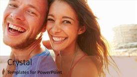  Presentation with fun - Presentation with faces sun - young couple having fun background and a red colored foreground