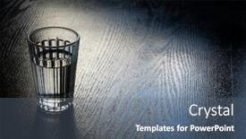  Presentation with water glass - Cool new theme with faceted-glass-with-water backdrop and a ocean colored foreground