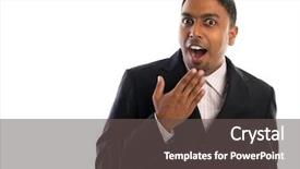  Presentation with black face womens rights - Audience pleasing PPT layouts consisting of facial expression - indian businessman surprise good looking backdrop and a dark gray colored foreground