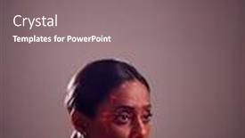  Presentation with face recognition - Presentation theme enhanced with facial-recognition-technology-concept background and a gray colored foreground