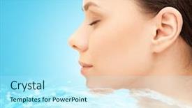  Presentation with black people healing - Cool new slides with facial wash - beauty people freshness purity backdrop and a cool aqua colored foreground