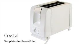  Presentation with light - Slides featuring faciliate - toaster under the light background background and a white colored foreground