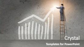  Presentation with economic - Amazing PPT layouts having faciliate - young businessman facilitating economic growth backdrop and a gray colored foreground