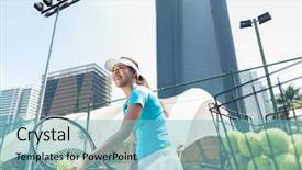  Presentation with low angle view of fictitious - Colorful slide deck enhanced with facility - low-angle view a cheerful beautiful backdrop and a seafoam green colored foreground