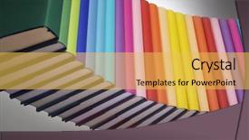  Presentation with paper line - Amazing theme having facing front view from bottom backdrop and a yellow colored foreground