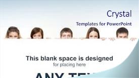  Presentation with teenagers - Cool new slides with facing giants - group of teenagers backdrop and a sky blue colored foreground