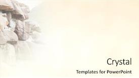  Presentation with rock climbing - Theme with facing obstacles - focused man climbing a large background and a  colored foreground