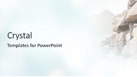  Presentation with face search at large scale - Slides having facing obstacles - focused man scaling a large background and a  colored foreground