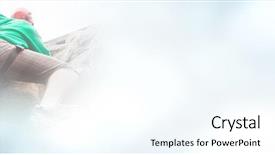  Presentation with rock - Cool new theme with facing obstacles - low angle view of man backdrop and a  colored foreground