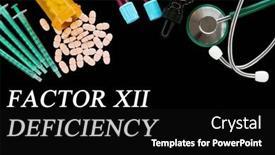  Presentation with disease - Theme having factor-xii-deficiency-text background and a black colored foreground