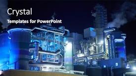  Presentation with pollution air - Amazing slides having factory-at-night-air-pollution backdrop and a black colored foreground