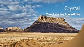  Presentation with sandstone - PPT layouts having factory-butte-isolated-flat-topped and a teal colored foreground