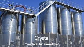  Presentation with factory farming - PPT layouts featuring factory farming - manufacture of wine series modern background and a gray colored foreground