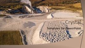  Presentation with food processing factory - Audience pleasing slide deck consisting of factory-for-processing-chalk backdrop and a coral colored foreground