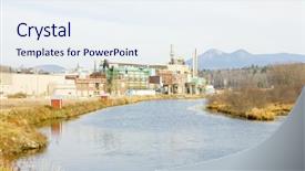  Presentation with factory - Theme consisting of factory groveton new hampshire usa background and a sky blue colored foreground