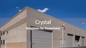  Presentation with factory - Slides with factory location - business unit lot back shutter background and a gray colored foreground