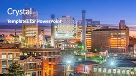  Presentation with pittsburgh pennsylvania usa city skyline - PPT layouts having factory location - harrisburg pennsylvania usa downtown skyline background and a cobalt blue colored foreground