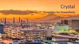  Presentation with japan - Presentation theme enhanced with factory location - kawasaki japan factories and mt background and a yellow colored foreground