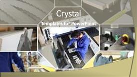  Presentation with mosaic - Audience pleasing slide deck consisting of factory mosaic backdrop and a gray colored foreground