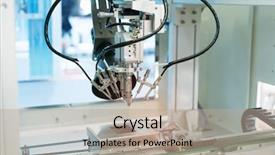  Presentation with industrial machine - Amazing slides having factory of energy saving lamp backdrop and a mint green colored foreground