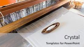  Presentation with fatherhood and working - Presentation having suttle colours - shuttleless loom working background and a light gray colored foreground