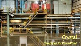  Presentation with interior design - Cool new presentation theme with factroy design - building interior of old backdrop and a tawny brown colored foreground