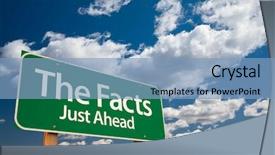  Presentation with room - Presentation theme having facts just ahead green road background and a light blue colored foreground