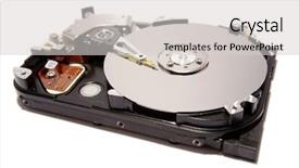  Presentation with hard disk drive - Amazing PPT layouts having facts life - computer hard-drive backdrop and a light gray colored foreground