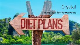  Presentation with pregnancy diet plan - Presentation design consisting of facts life - diet plans arrow with beach background and a light blue colored foreground