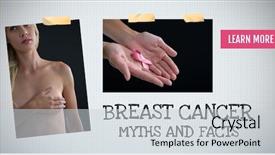  Presentation with photo collage - Amazing presentation design having facts text on breast cancer backdrop and a lemonade colored foreground